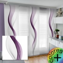 Cortinas de Impresión Digital de Oscurecimiento para Salón - 2 Paneles  150x166cm + Ganchos + Anillos Silenciosos H Macarena Panel de cortina opaco