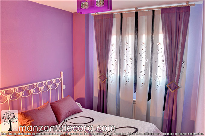Combina la decoración de tu cortina con la de tu dormitorio - Cortinas  Manzanodecora