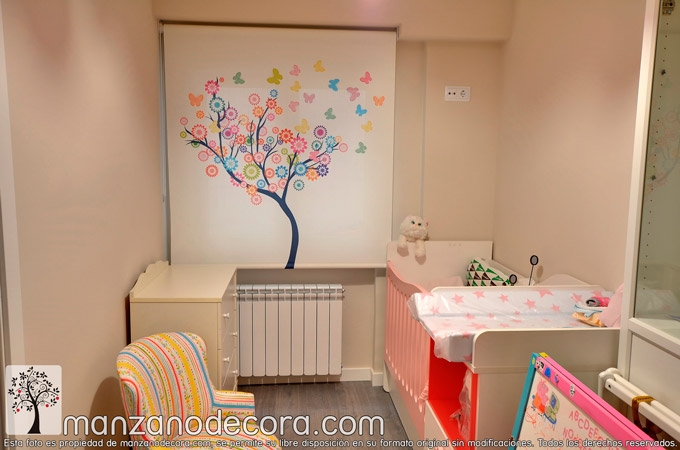 Dormitorios infantiles: colores y estores - Cortinajes y estores Marlas
