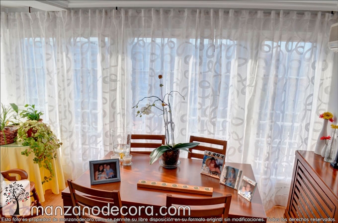 Ideas para cortinas en salones con encanto - Cortinas Manzanodecora