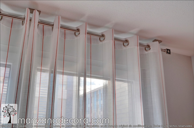Mecanismo para cortina: Barra o Riel - Cortinas Manzanodecora