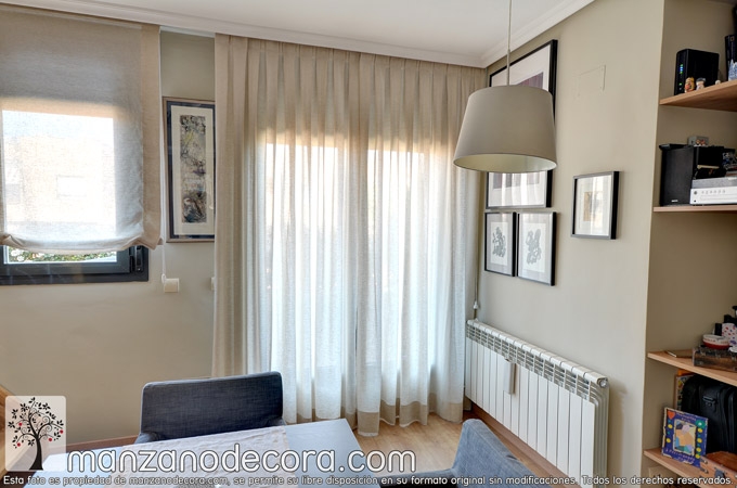 Ideas de cortinas para salón - Cortinas Manzanodecora